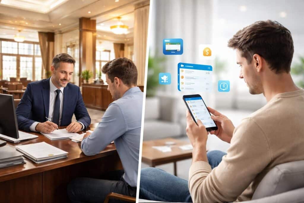 découvrez un comparatif détaillé entre la banque traditionnelle et la banque en ligne pour choisir la solution bancaire adaptée à vos besoins.