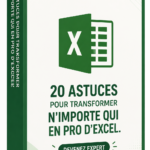 Femme utilisant Excel sur son ordinateur avec des notes à côté