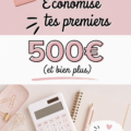Femme souriante en train de compter des économies pour un avenir financier serein.