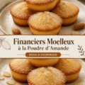Financiers moelleux à la poudre d'amande sur une assiette