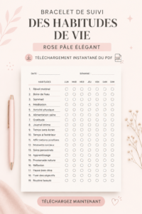 Bracelet rose pâle élégant sur fond neutre