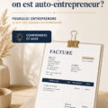 Exemple de facture pour auto-entrepreneur avec informations légales et mise en page
