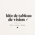 Tableau de vision rempli d'images et de mots inspirants