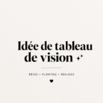 Tableau de vision rempli d'images et de mots inspirants