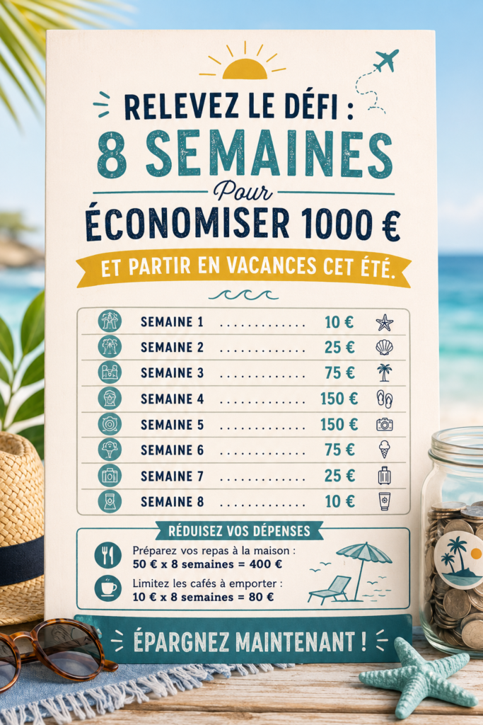 Femme planifiant ses vacances d'été tout en regardant un ordinateur et un carnet de notes, illustration d'économie