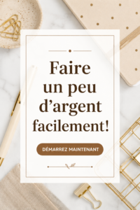 Une femme examinant ses options pour gagner de l'argent facilement