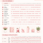 Femme souriante tenant un calendrier de suivi des habitudes