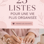 Une image inspirante de listes organisées sur un bureau, illustrant l'idée d'une vie plus structurée.
