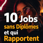 Une femme heureuse au travail dans un métier sans diplôme