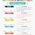 Modèles de suivi d'habitudes à imprimer, coloriés et variés