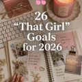 Illustration d'objectifs inspirants pour 2026, idéale pour aider les femmes à s'engager vers une vie meilleure.