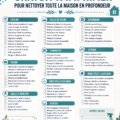 Planning de ménage à imprimer avec des cases à cocher pour chaque tâche