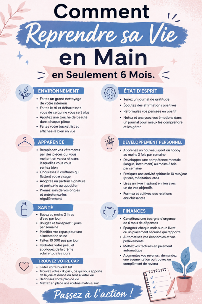 Femme réfléchissant paisiblement à des changements dans sa vie