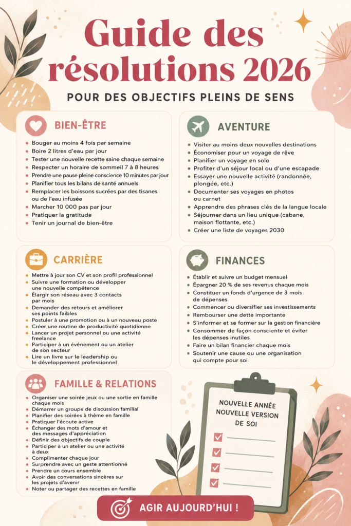 Une femme souriante prenant des notes sur des résolutions de nouvelle année
