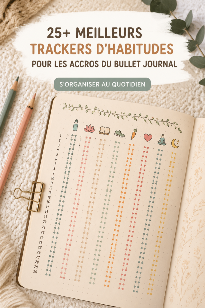 Exemples de suivis d'habitudes pour septembre dans un bullet journal.
