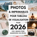 Tableau de vision inspirant avec des images pour 2026