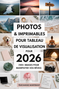 Tableau de vision inspirant avec des images pour 2026