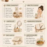 Illustration d'une to-do list manuscrite et un stylo posés sur une table avec une ambiance sereine