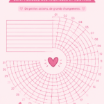 Un exemple de tracker d'habitudes coloré pour le mois