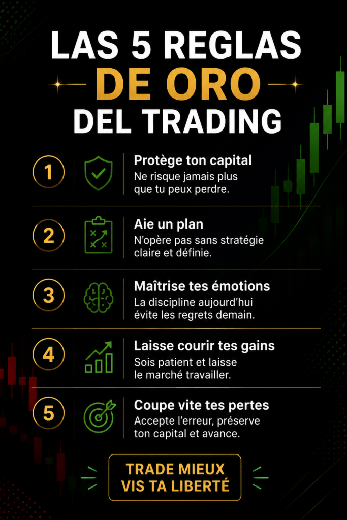 Des graphiques illustrant les règles essentielles du trading