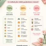 Illustration d'un graphique explicatif sur la méthode de budget 70/20/10.