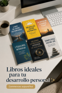 Couverture du livre sur le développement personnel avec des femmes lisant dans un parc.