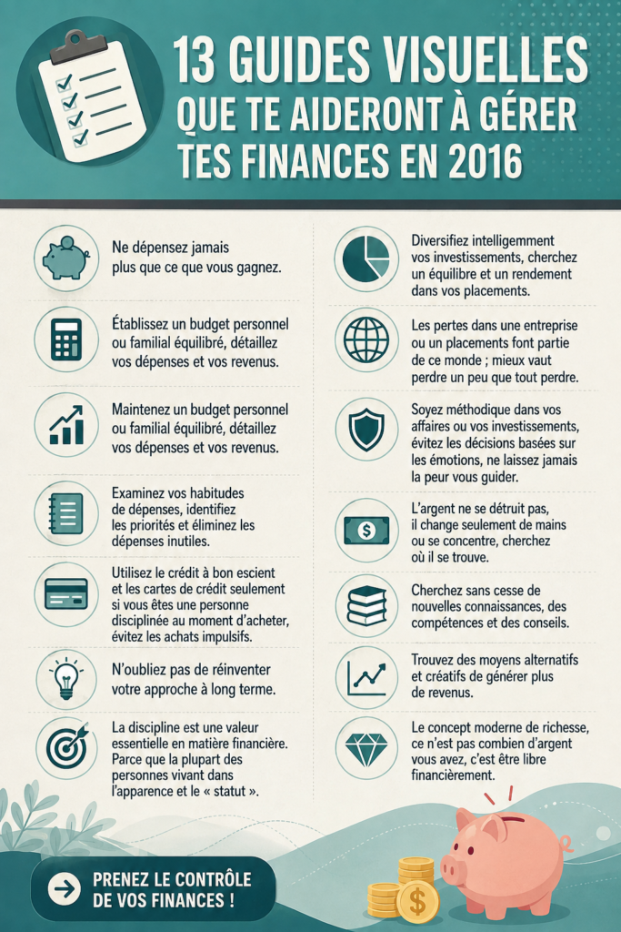 Visuels éducatifs pour optimiser sa gestion financière