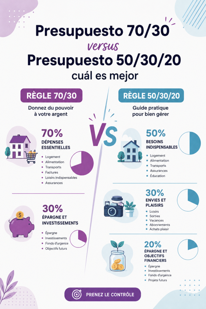 Femme analysant des options de budget avec un ordinateur et des notes