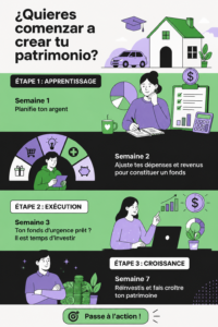 Femme regardant des graphiques financiers pour construire son patrimoine