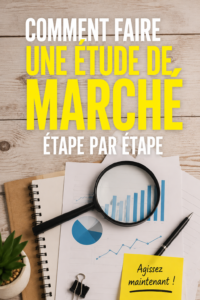 Une femme consultant des documents pour une étude de marché.