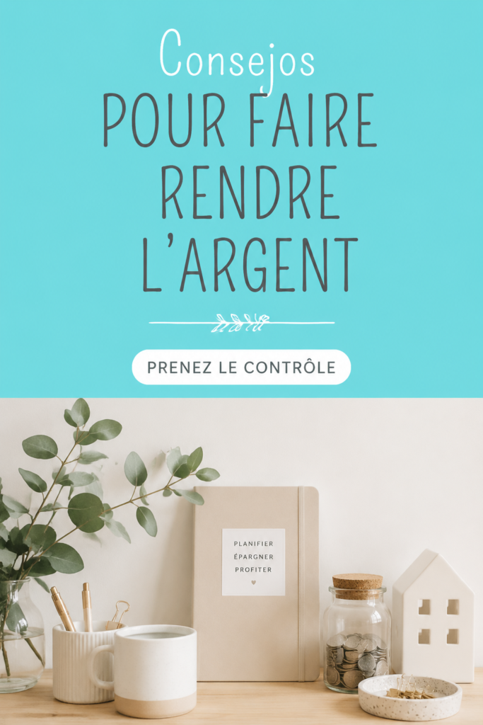 Une femme souriante consultant un ordinateur portable avec des graphiques financiers, symbolisant la gestion de l'argent.