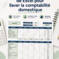 Femme utilisant un modèle Excel pour gérer ses finances personnelles.