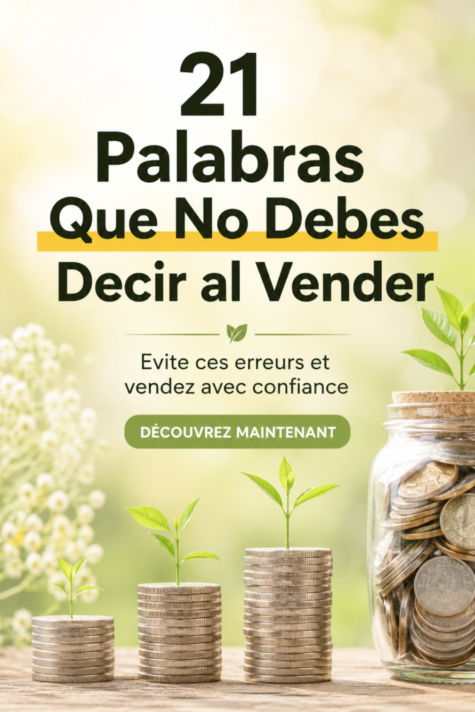 Une femme explique les termes à éviter lors d'une vente pour faire passer un message clair.