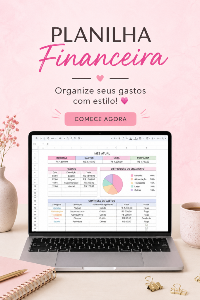 Vue d'une femme utilisant une feuille de calcul pour organiser ses finances.