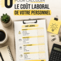 Image d'un tableau de calcul des coûts du personnel avec des graphiques.