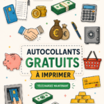 Stickers imprimables colorés pour personnaliser des objets