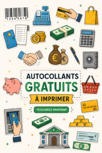 Stickers imprimables colorés pour personnaliser des objets