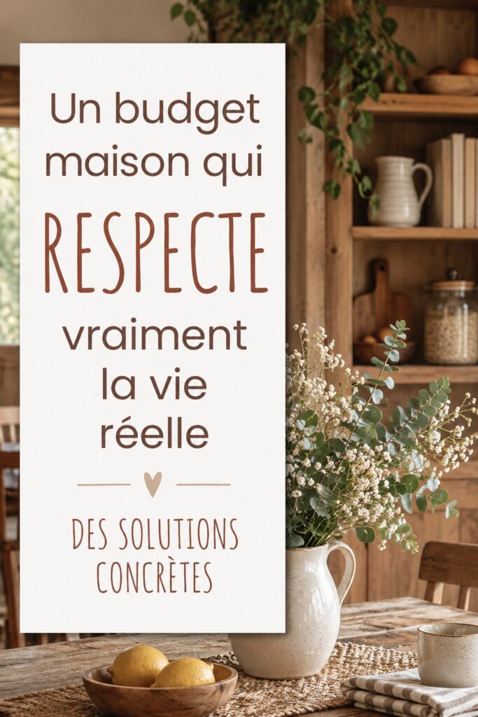 Femme heureuse gérant son budget familial à la maison