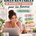 Femme entrepreneuse travaillant depuis son domicile avec un ordinateur portable.