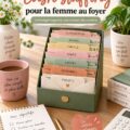 Une femme souriante gérant son budget avec des enveloppes pour le cash stuffing.