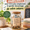 Femme souriante planifiant son budget à la maison avec des notes et un ordinateur