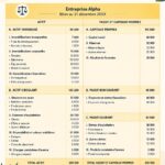 Exemple de bilan financier illustrant la gestion des actifs et des passifs.