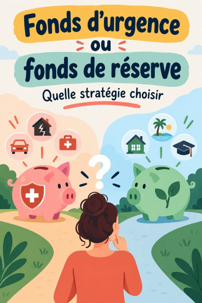 Une femme heureuse vérifiant ses finances avec des documents et un ordinateur, représentant la gestion des fonds d'urgence et de prévoyance.