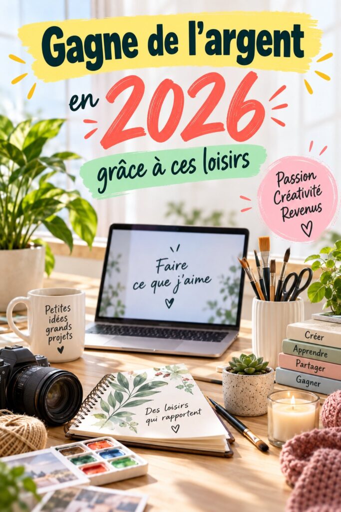 Femme assise à une table, travaillant sur un projet créatif pour gagner de l'argent