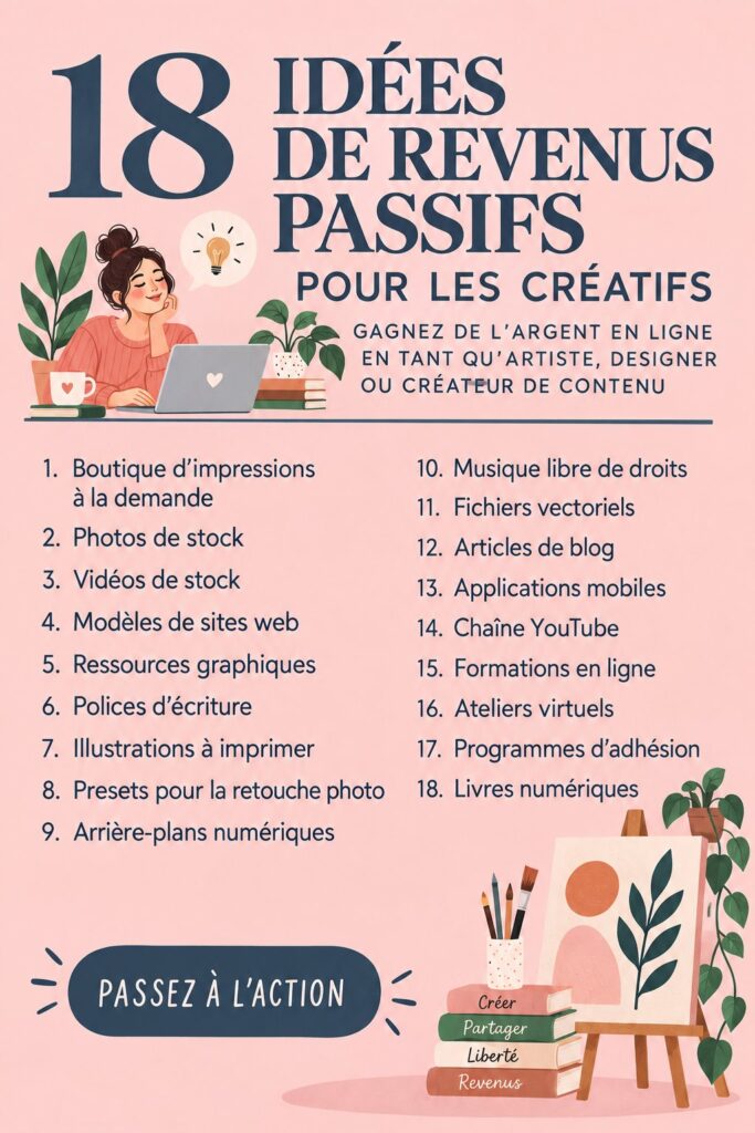 Femmes créatives explorant des idées de revenus passifs, en utilisant des ordinateurs portables et du matériel artistique