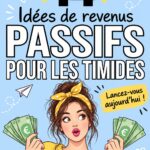 Femme contemplative tenant un livre sur les finances personnelles, évoquant des revenus passifs.