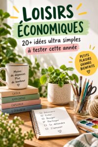 Femme souriante pratiquant un hobby économique à domicile
