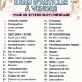 Femme souriante tenant des objets à vendre pour un revenu complémentaire