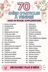 Femme souriante tenant des objets à vendre pour un revenu complémentaire