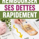 Femme souriante regardant ses finances avec un bloc-notes et un stylo.
